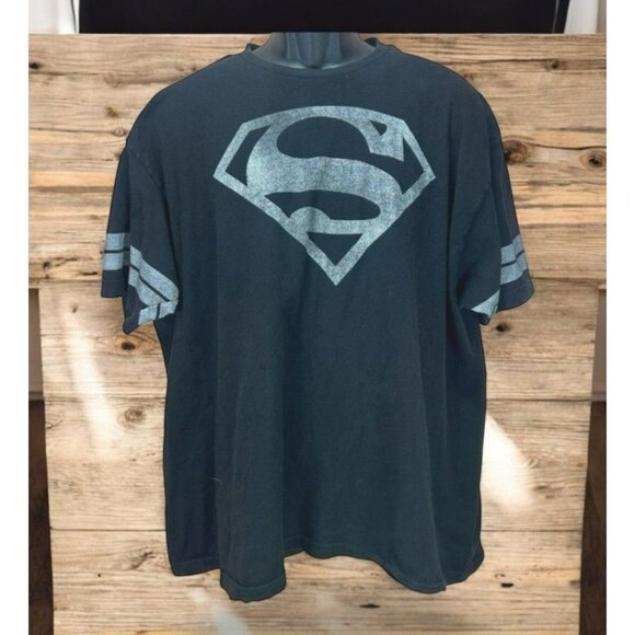 Superman Black Graphic Mens T-Shirt XXL - Picture 1 of 6